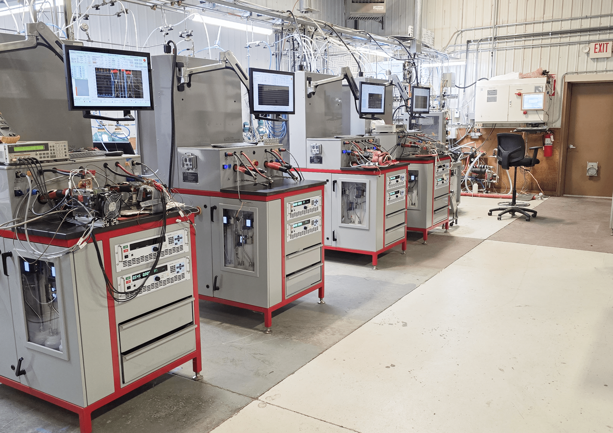 Beetronics industrial touchscreen HMI for hydrogen and fuel cell testing