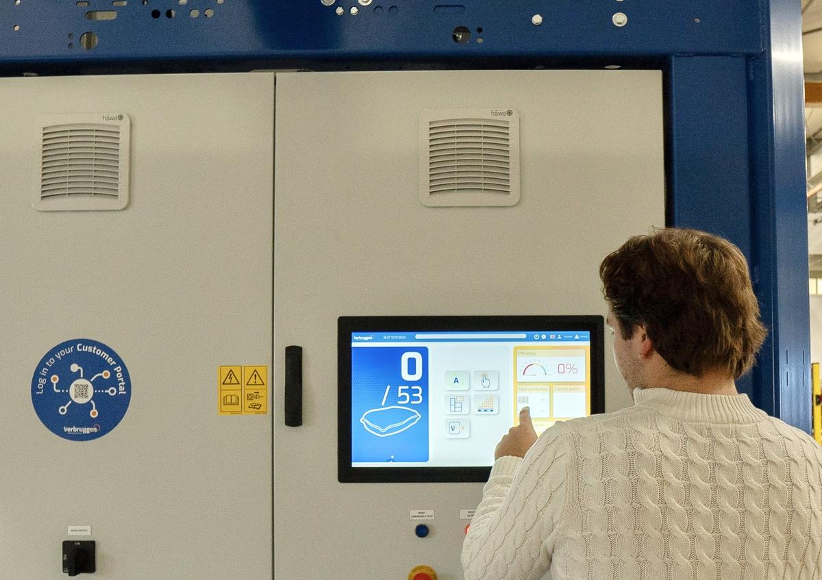 Verbruggen Powers Industrial Palletizer HMIs with Beetronics Touchscreens
