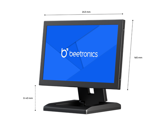 10 Inch Monitor Metaal