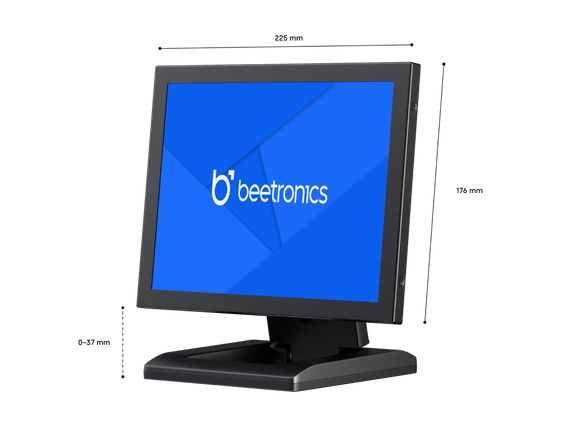 10 Inch Monitor Metaal (4:3)