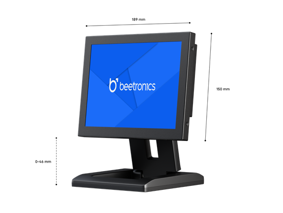 8 Inch Monitor Metaal (4:3)