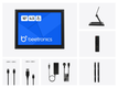 10 Inch Touchscreen Metaal (4:3)