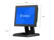 8 Inch Monitor Metaal (4:3)