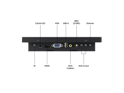 10 Inch Monitor Metaal