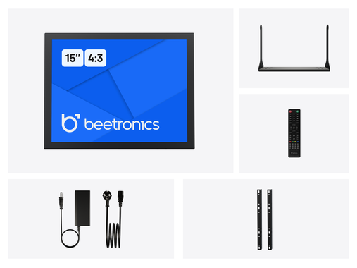 15 Inch Monitor Metaal (4:3)