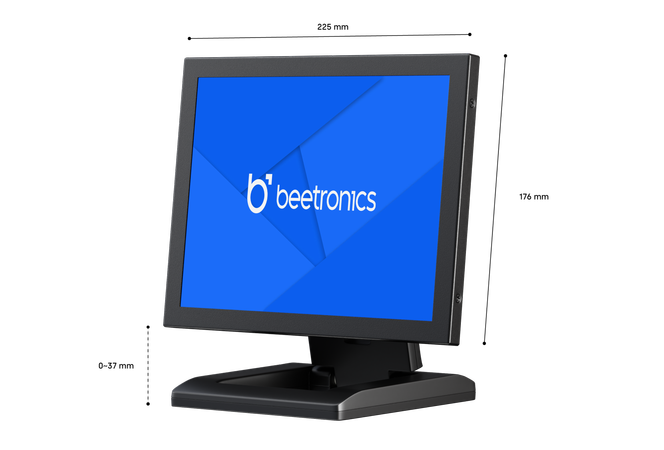 10 Inch Monitor Metaal (4:3)