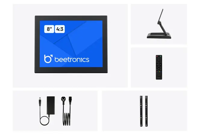 8 Inch Monitor Metaal (4:3)