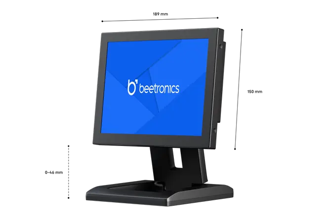 8 Inch Monitor Metaal (4:3)