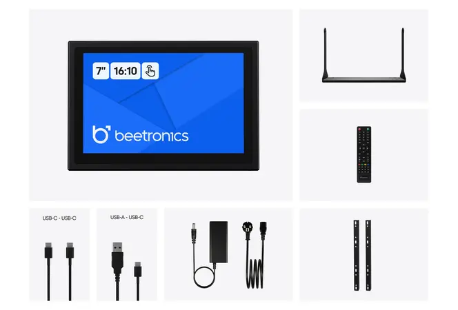 7 Inch Touchscreen Metaal