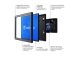 10 Inch Monitor Metaal (4:3)