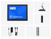 8 Inch Monitor Metaal (4:3)